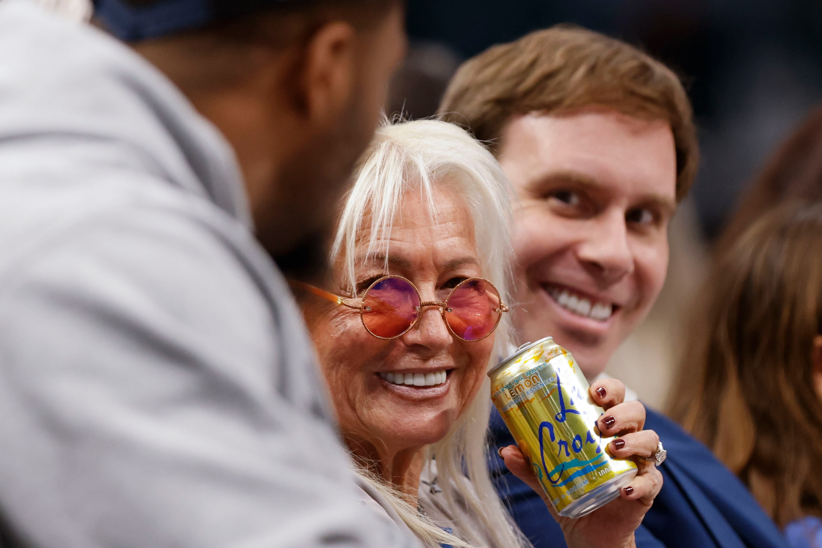 Miriam Adelson (center), controlling shareholder of the Las Vegas Sandals Corp., and her...