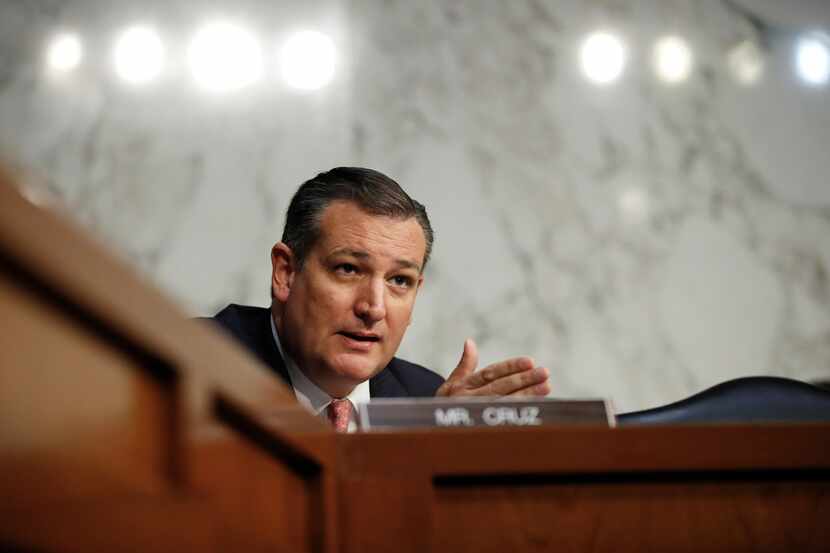 Sen. Ted Cruz, R-Texas, speaks during a Senate Judiciary Committee hearing on Capitol Hill...