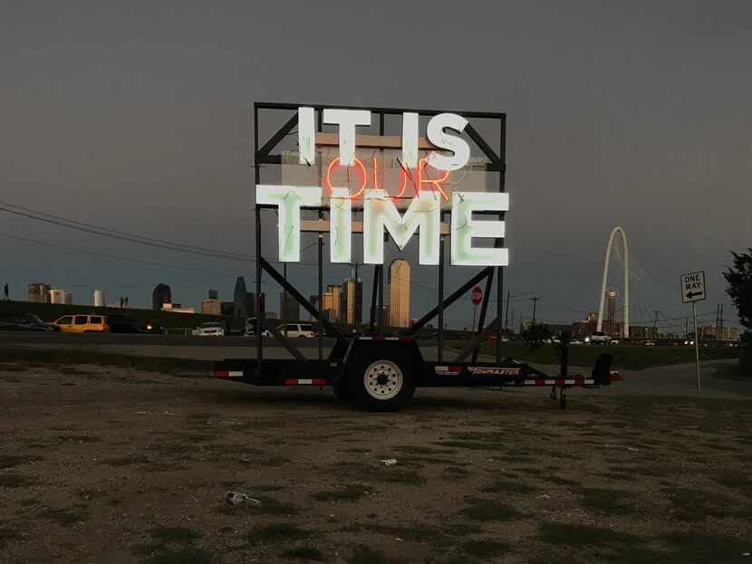 Alicia Eggert, "IT IS TIME," 2021. Made in collaboration with David Moinina Sengeh. This...