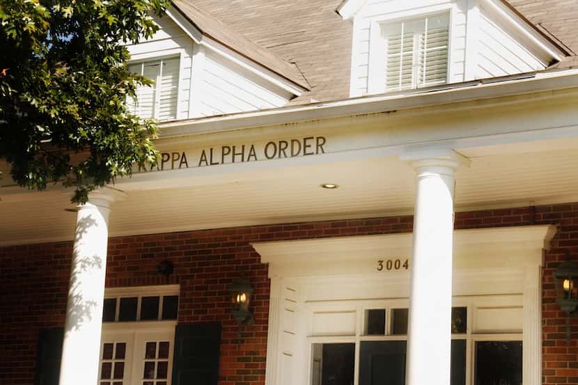 Exterior of the Kappa Alpha house at SMU campus in Dallas,Texas Thursday October 6, 2017. ...