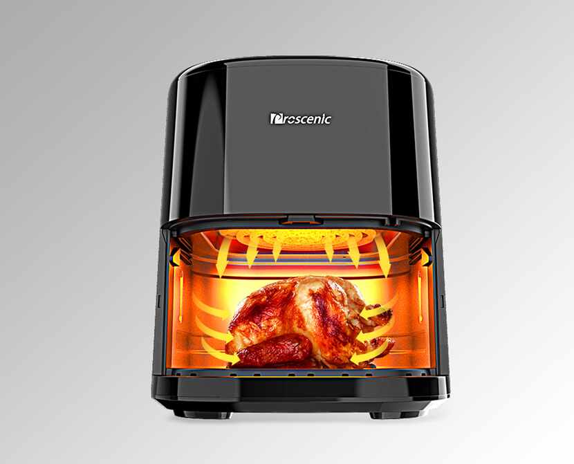 The Proscenic T22 is an AC-powered fryer that cooks with less oil and with TurboAir Technology.