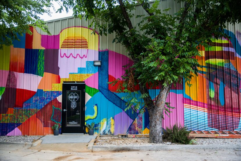 The entrance of The Grand Berry Theater, a new independent movie theater, on Aug. 23, 2019...