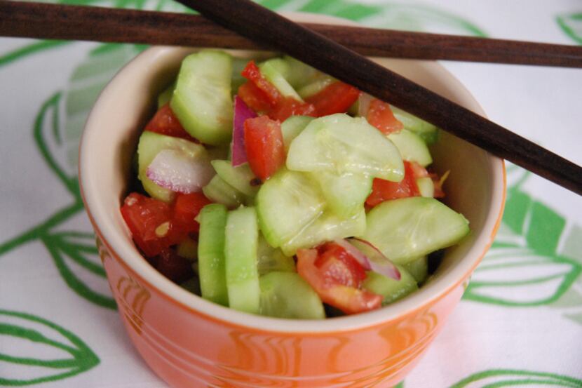 Cucumber salad can be as basic or as exotic as you choose.