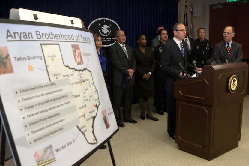 Assistant Attorney General Lanny Breuer joined other officials at a news conference in...