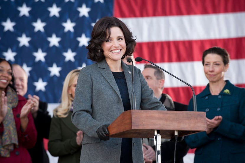 This publicity image released by HBO shows Julia Louis-Dreyfus in the comedy series "Veep."