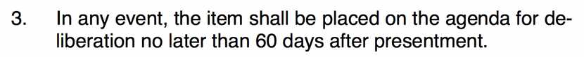  The Dallas ISD policy about the meeting taking place within 60 days of a request.