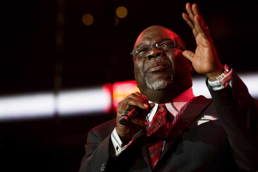 Bishop T.D. Jakes speaks during McDonald's Gospelfest in May 2013 at the Prudential Center...