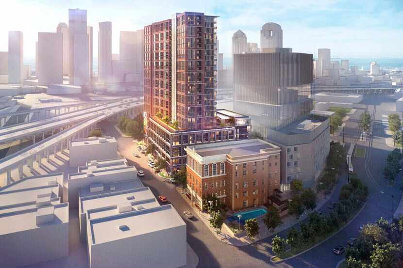 StreetLights Residential's 26-story Hamilton tower is part of the 8-acre Epic development on...