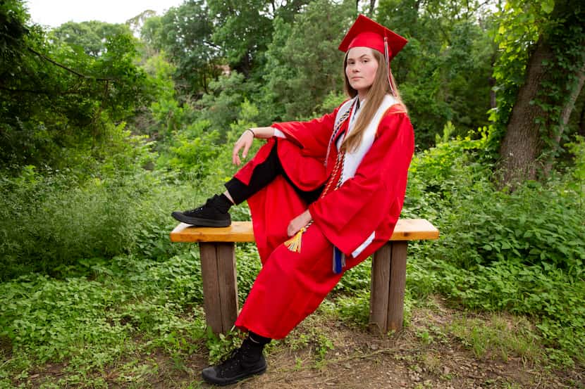 Paxton Smith, Lake Highlands High School valedictorian, poses for a photo on Wednesday, June...