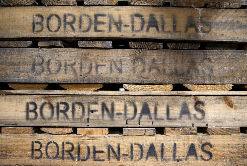 Pallets at Borden Dairy Co. in Dallas.