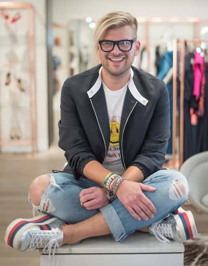 Reed Robertson calls his Gucci platforms "Spice Girl shoes."