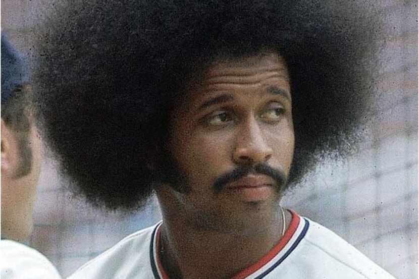 Oscar Gamble, with Cleveland  Indians. 