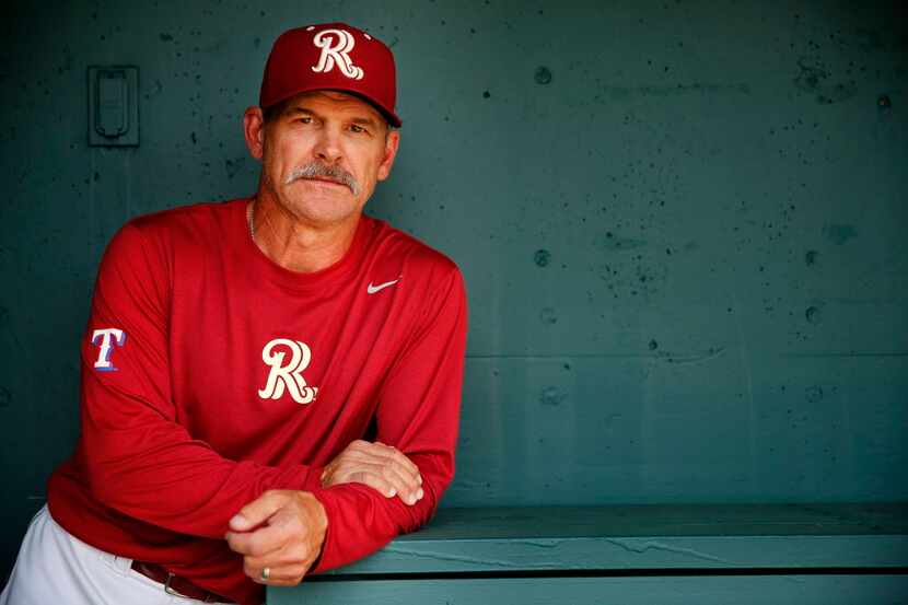 Frisco RoughRiders manager Joe Mikulik poses for a photo during media day at the Dr Pepper...