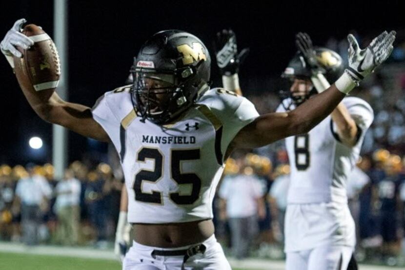 Mansfield senior running back Jaqulis Coleman, pictured earlier this year, scored on two...