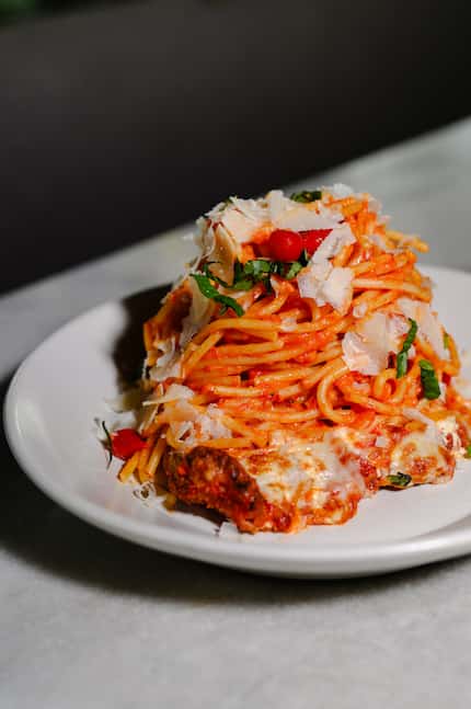 A popular item at Joey is the chicken Parmesan. The Dallas restaurant opened in mid-January...