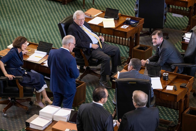 (From left) Texas Senators Lois Kolkhorst, R-Brenham, Bob Hall, R-Edgewood, Paul...