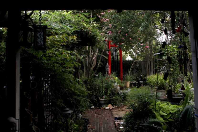 Christy Hodges' traditional English garden pictured on September 13, 2013 at her home in...