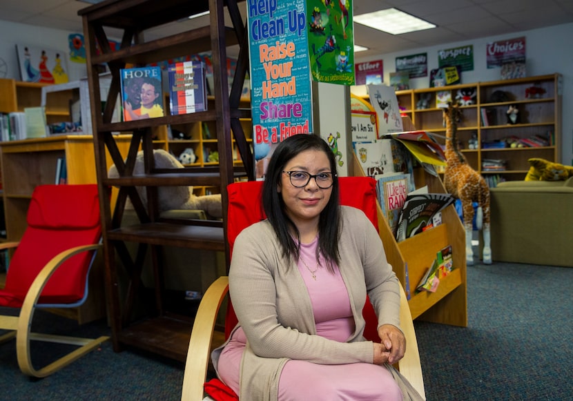 Jessica Hernandez, a DACA recipient and community liaison at S.S. Conner Elementary School,...