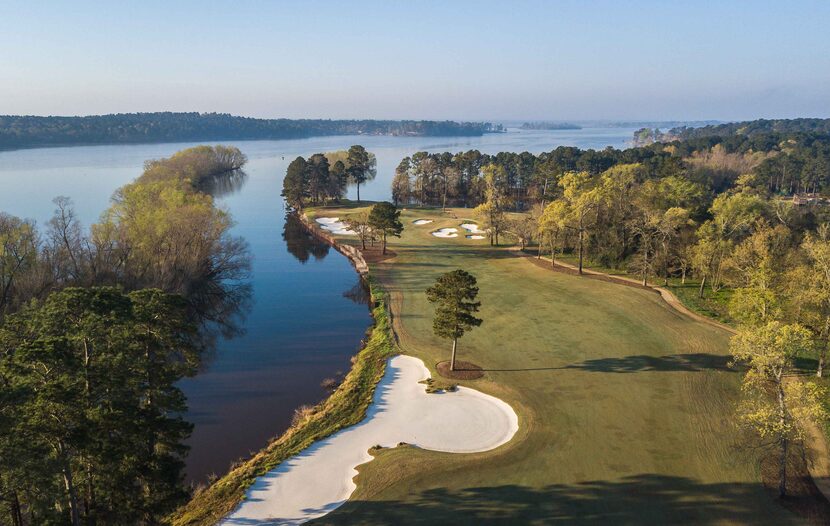 No. 17 at Whispering Pines Golf Club in Trinity, Texas, is a 603-yard par-5 hole from the...