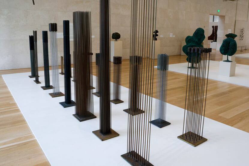Sounding sculptures by Harry Bertoia pictured at the Nasher Sculpture Center on Tuesday,...