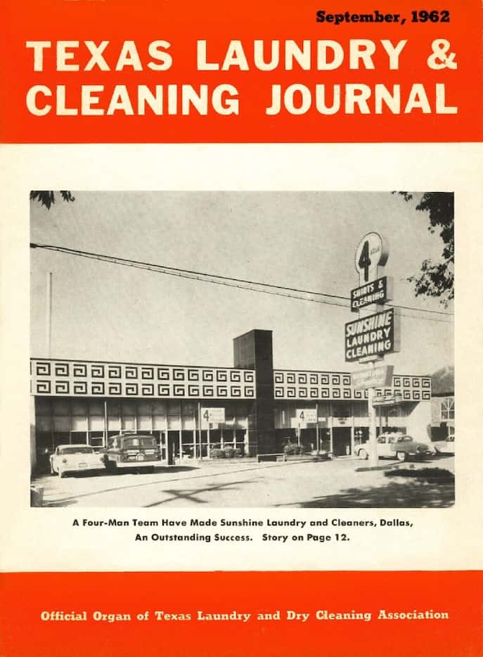 Sunshine Laundry and Dry Cleaners made the cover of the September 1962 Texas Laundry &...