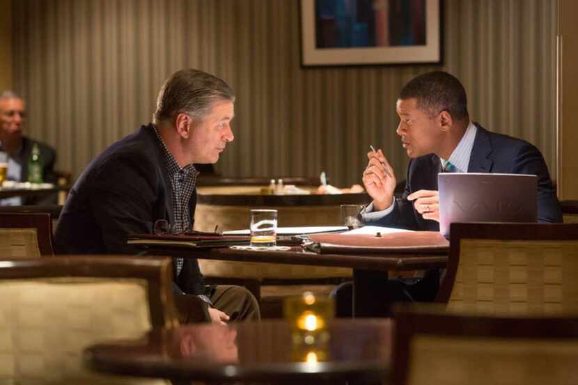 Will Smith and Alec Baldwin in "Concussion." (Melinda Sue Gordon/Columbia Pictures/TNS)
