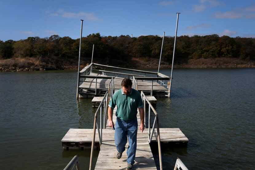Twin Coves Park sits along Grapevine Lake, and the town has worked to bolster it since it...