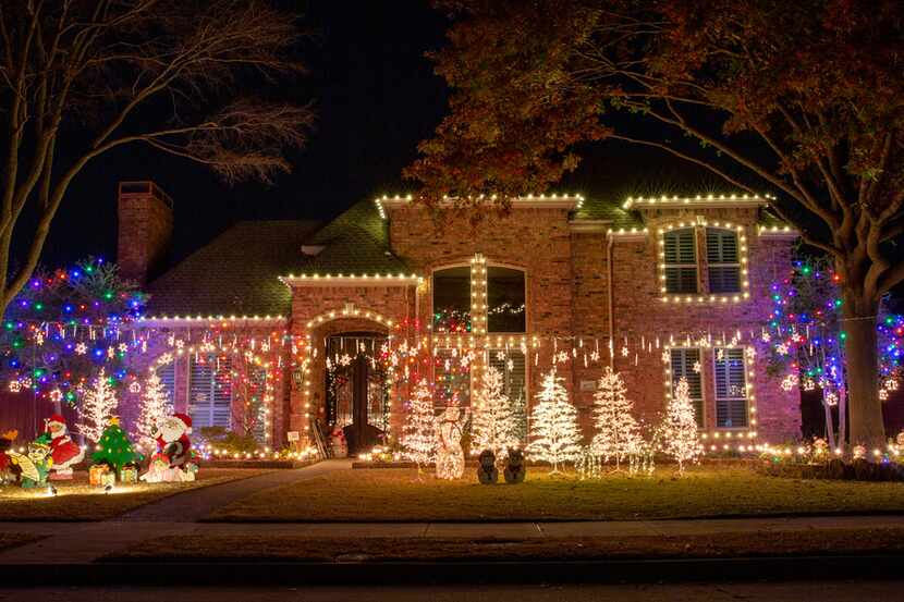 This file photo shows holiday lights and decorations  on Dec. 3, 2019 in the Deerfield...