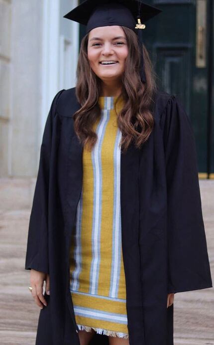 A photo of Sara Hudson was posted on Facebook in May 2019 upon her college graduation. 