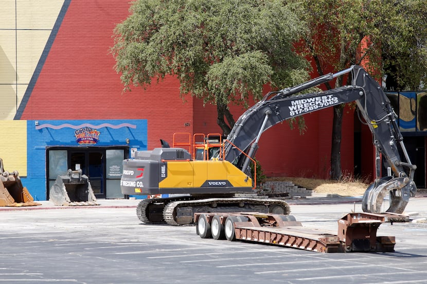 Demolition work has begun at Collin Creek Mall in Plano, .The mall will be converted into a...
