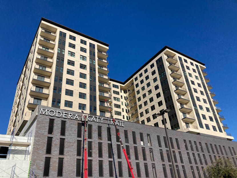 Mill Creek Residential's newest Dallas project is the Modera Katy Trail apartments on U.S....