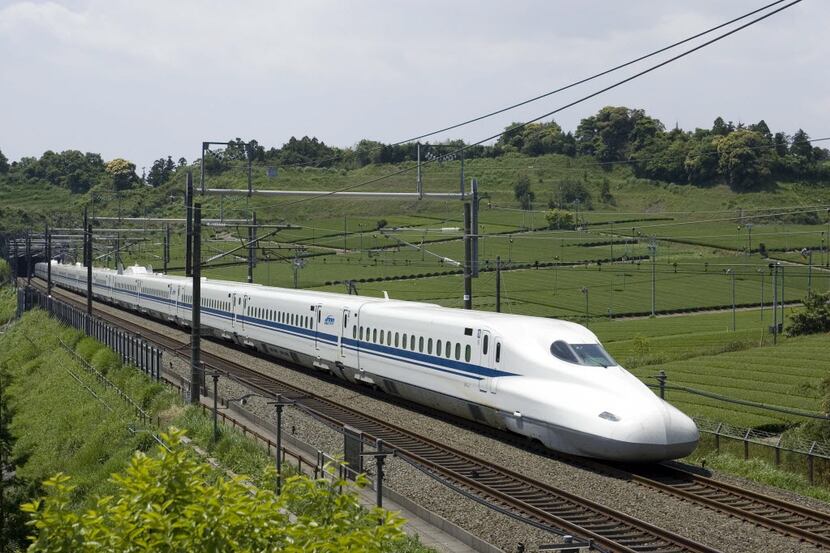 The high-speed train Texas Central proposes operating between Houston and Dallas would be...