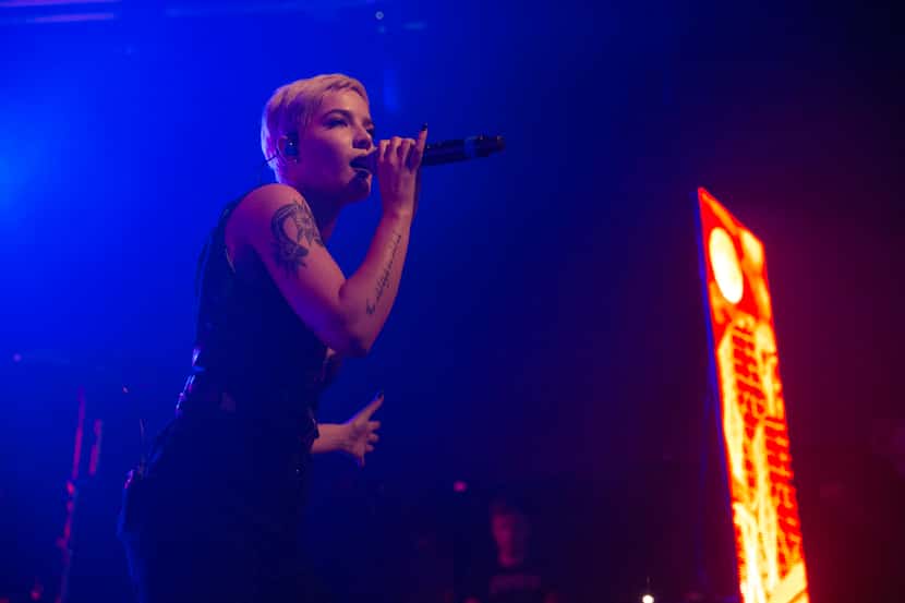 Halsey takes the stage for her Badlands Tour stop at South Side Music Hall in Dallas, Texas,...