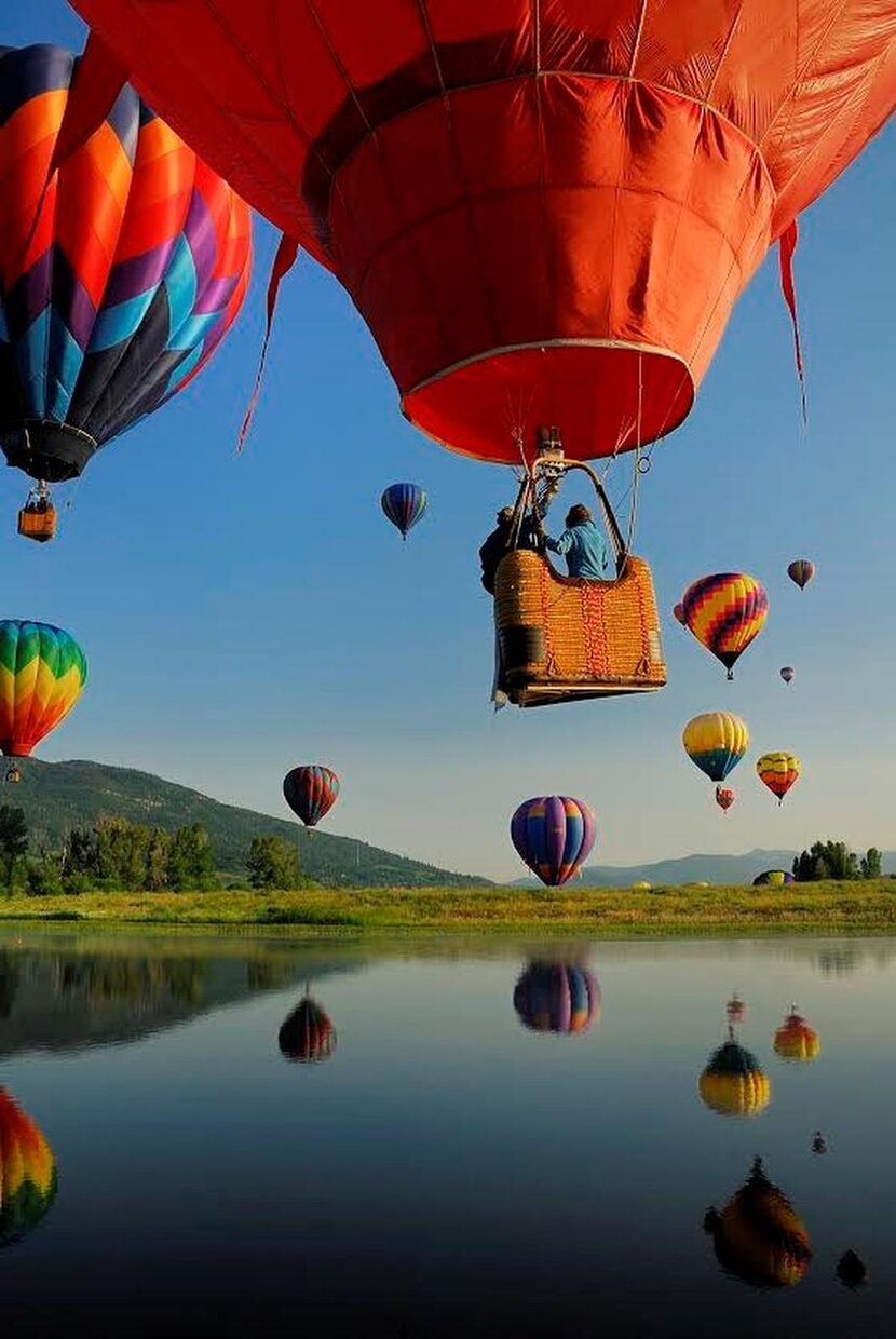 
The Hot Air Balloon Rodeo and Art in the Park at Steamboat Springs, Colorado

