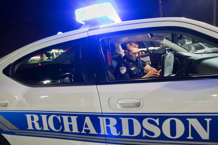 A suspected intoxicated driver crashed into a Richardson police patrol vehicle Wednesday...