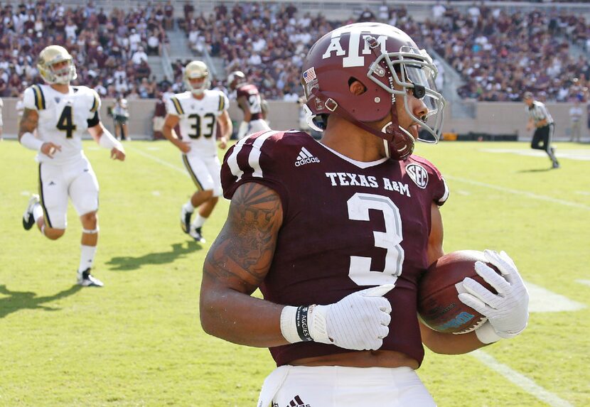 Texas A&M Aggies wide receiver Christian Kirk (3) is pictured during the UCLA Bruins vs. the...