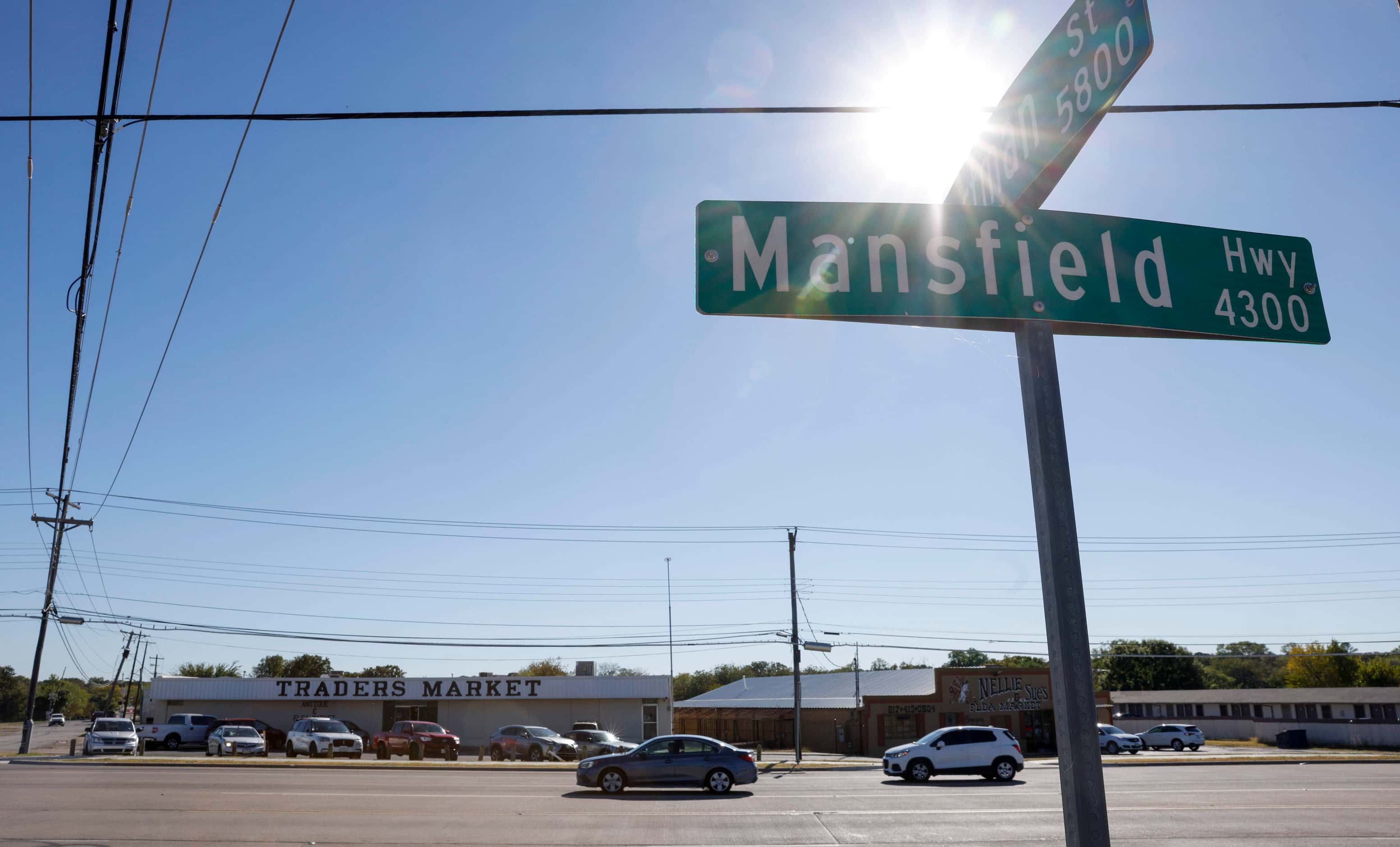 Traders Market and Nellie and Sue’s Flea Market are seen along Mansfield Highway in Forest...
