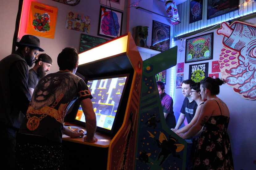 Coin-Op's retro bar/arcade is decked out with the owner's childhood toys and classic video...
