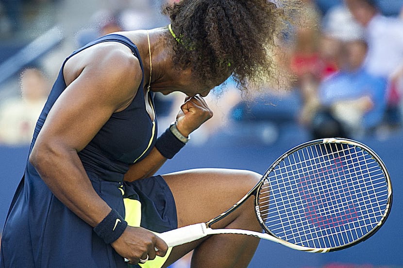 Serena Williams defeats Victoria Azarenka in the women's finals of the US Open tennis...