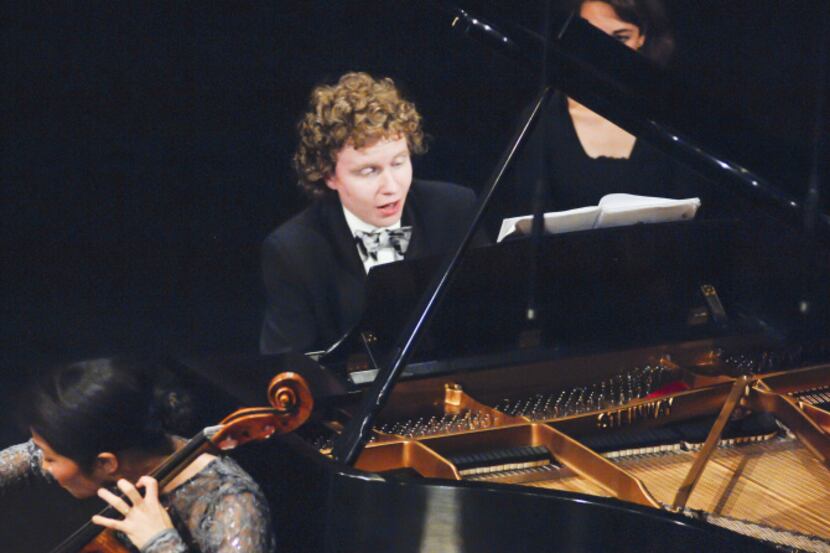 Nikolay Khozyainov, accompanied by the Brentano String Quartet, performed the Schumann Piano...