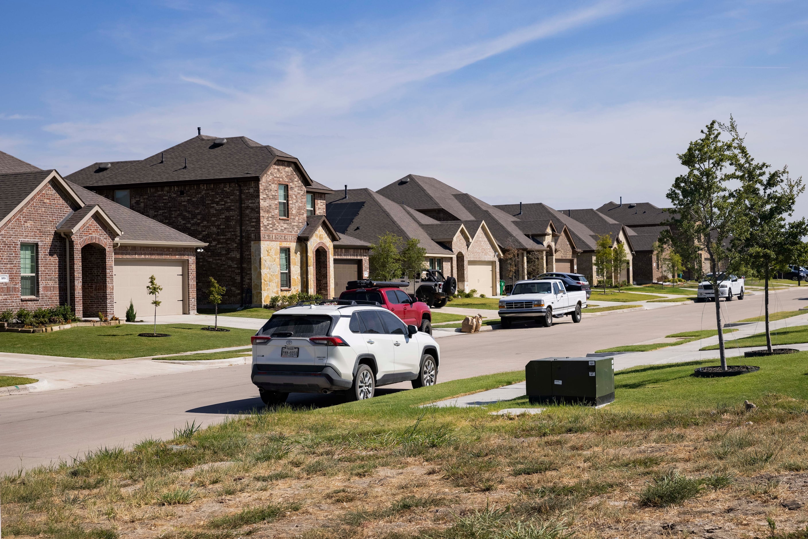 Homes in the Trailstone by D.R. Horton community are shown on Aug. 17 in Caddo Mills.