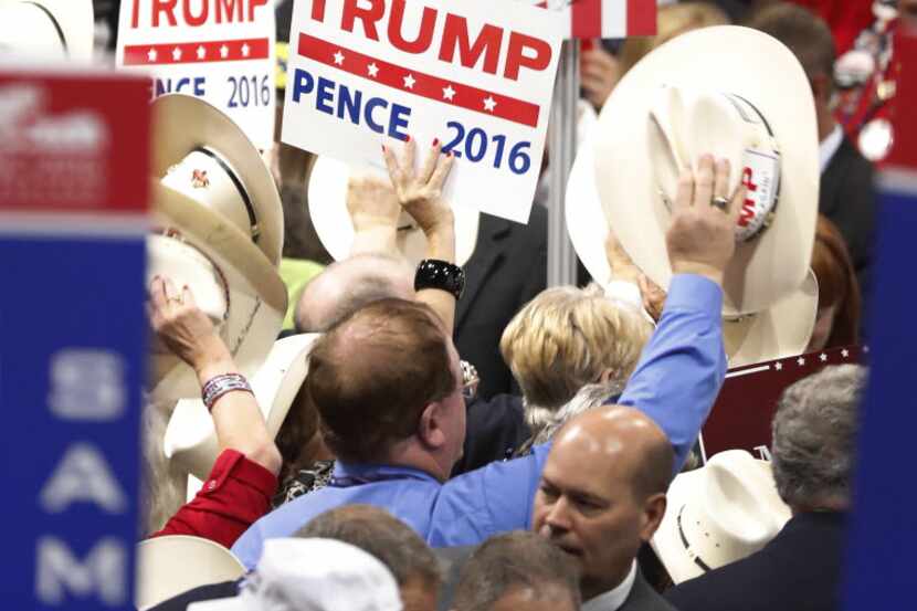 Donald Trump's supporters among Texas Republican officials are sticking with him, so far.