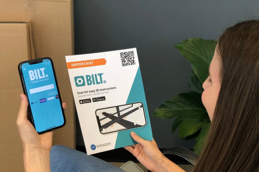 Consumers who buy an item with a BILT tutorial can scan a QR code and download an...