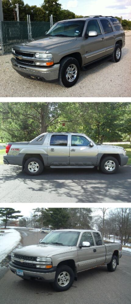 The Mesquite Police Department released photos of vehicles thought to be similar to the...