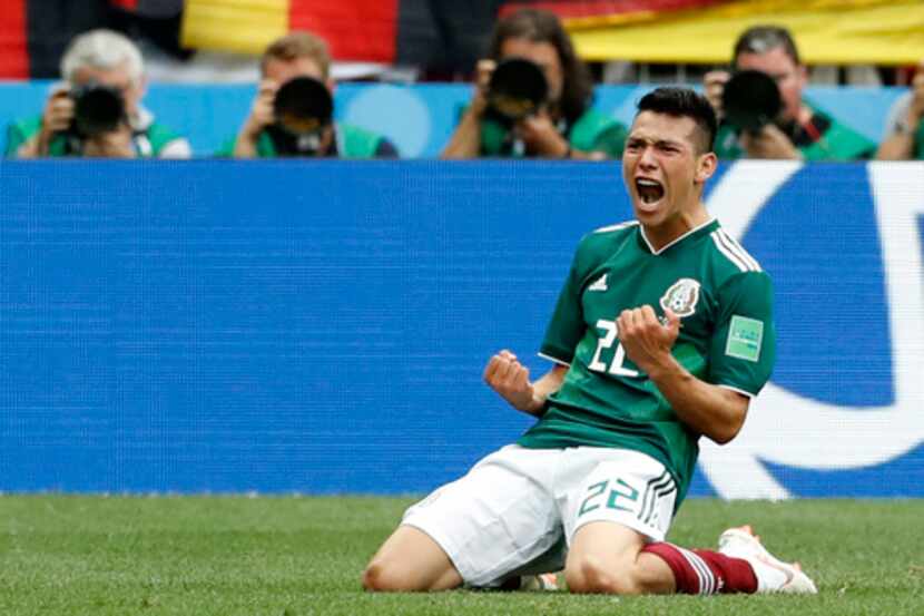 Hirving Lozano anotó su primer gol en Mundiales. Foto AP