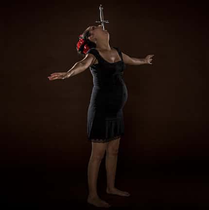 Veronica “Jai Le Bait” Hernandez has been sword swallowing for two and a half years. Here...