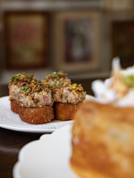 Beef tartare is a standout appetizer at Pillar.