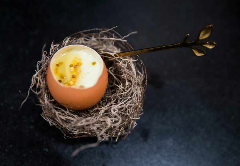 Most of chef Casey La Rue’s dinners end with crémeux, a French dessert. On Jan. 25, 2020, he...