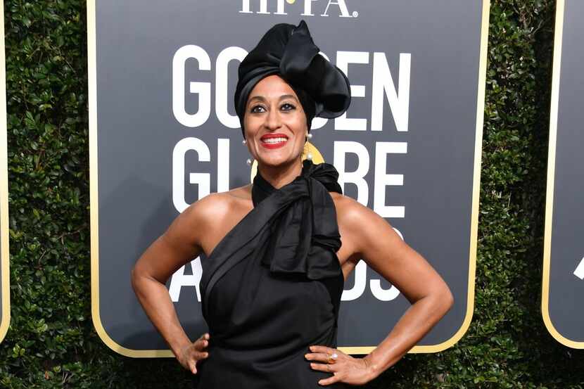 Most celebrities, like Tracee Ellis Ross, wore black to the Golden Globes on Jan. 7, 2018.