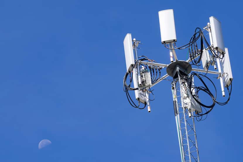 A cell tower Dallas ISD installed to widen the internet signal into nearby neighborhoods on...